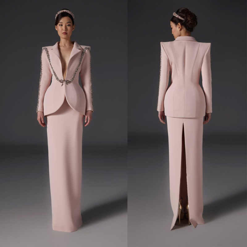 Women Formal Wear With Tie - Ensembles de robes blazer pour filles