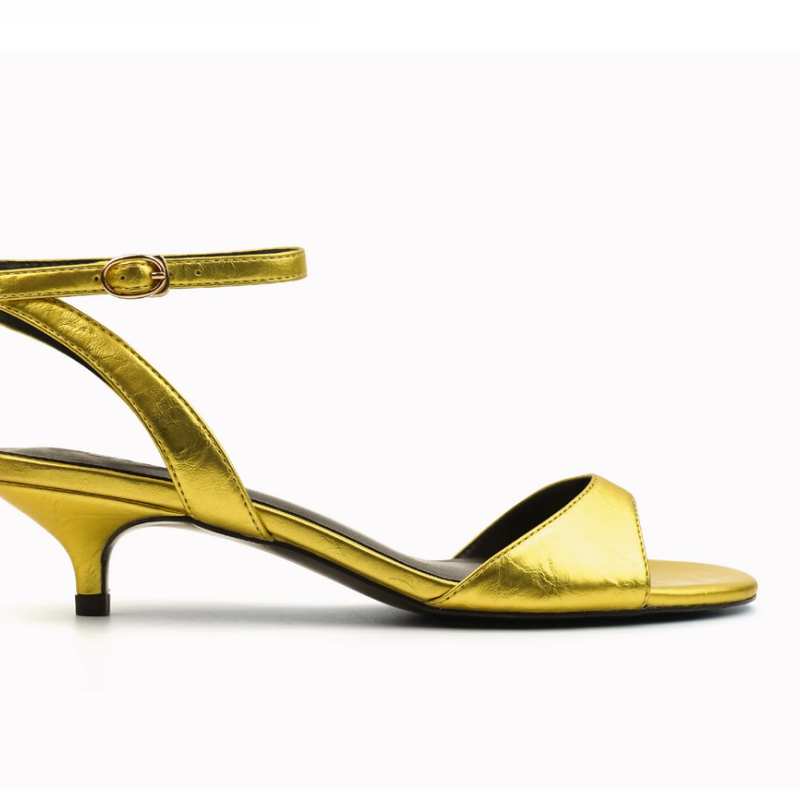 Kitten Heel Women - Sandales à bride cheville pour femme,