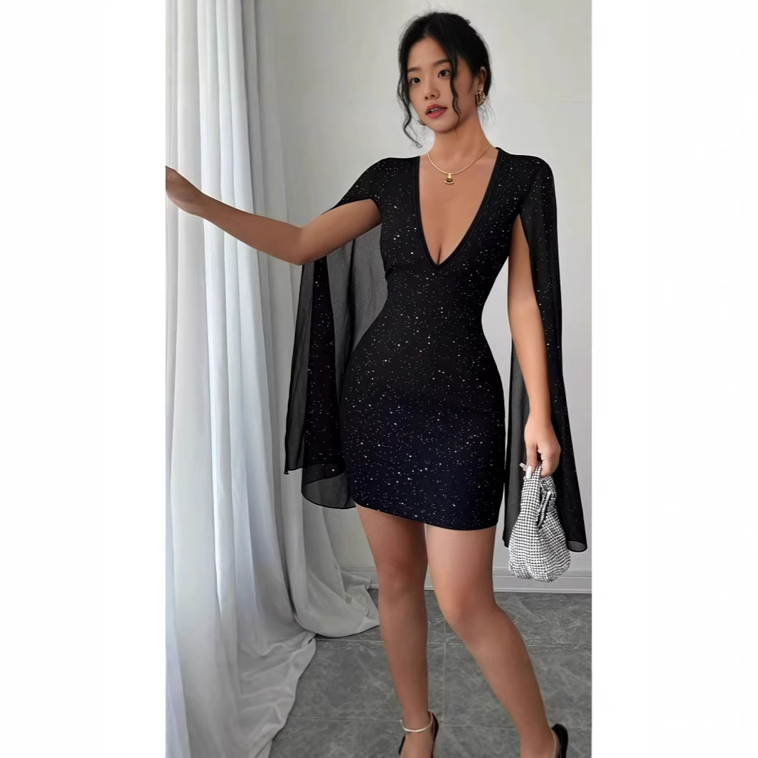 Women Formal Wear For Office - Robe midi moulante à col en