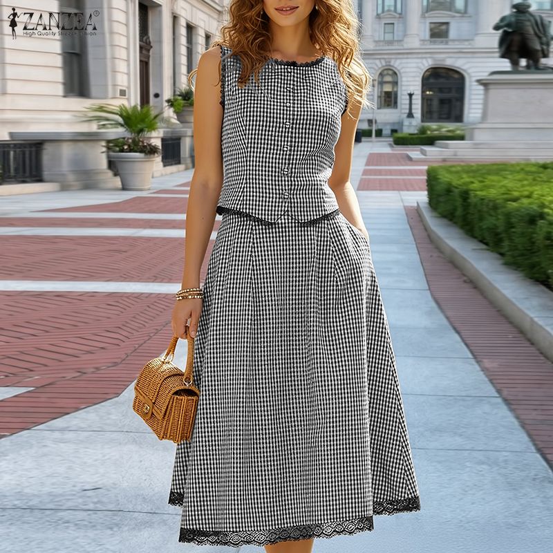 Women Formal Wear For Office - ZANZEA – ensemble 2 pièces élégant