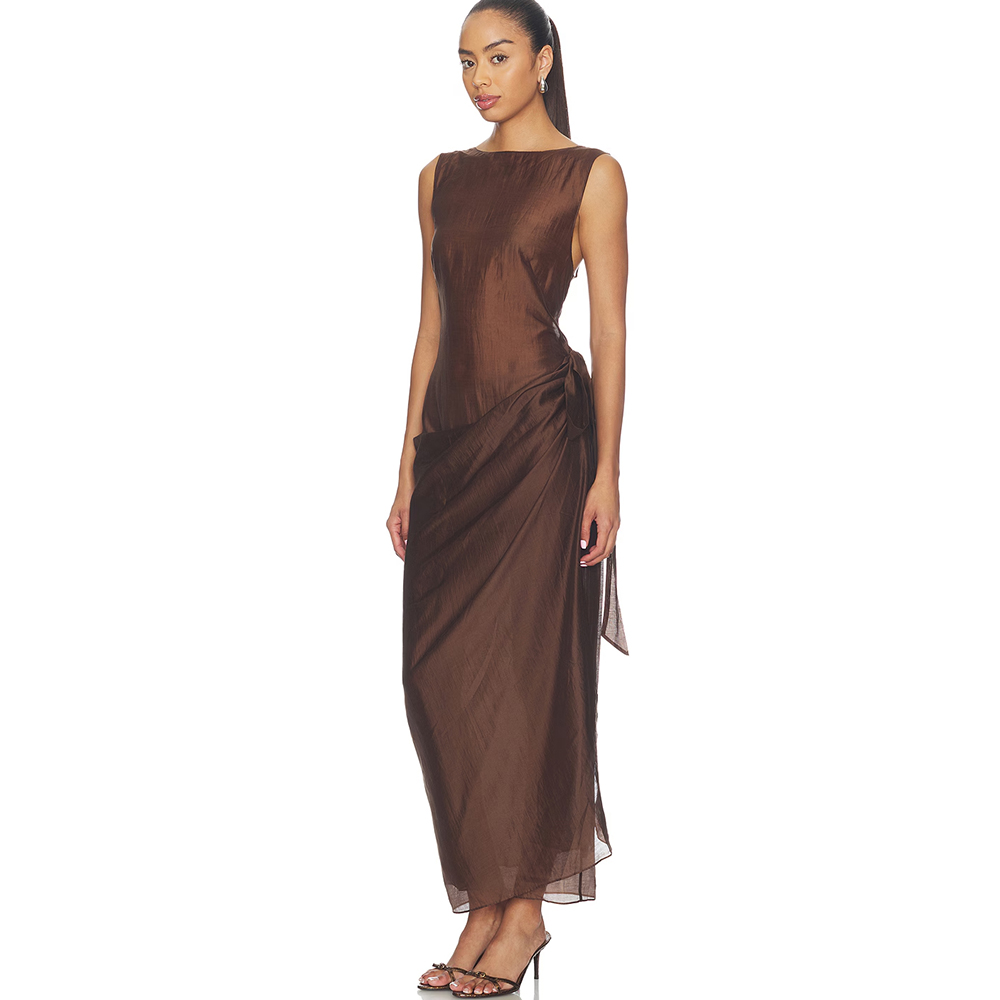 Women'S Formal Wear Wedding Guest - Robes de soirée sans manches à