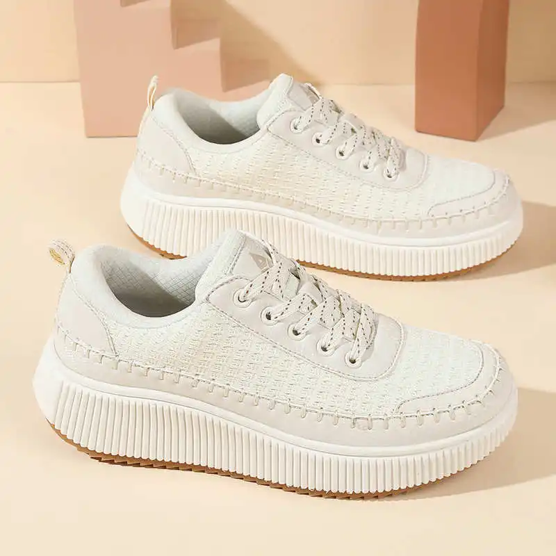 Women'S Formal Wear With Sneakers - Topanky-Chaussures de dehors Brunes pour Femme,