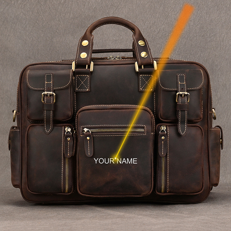 Structured Handbag Work - Luufan-Sac à Main Vintage en Cuir