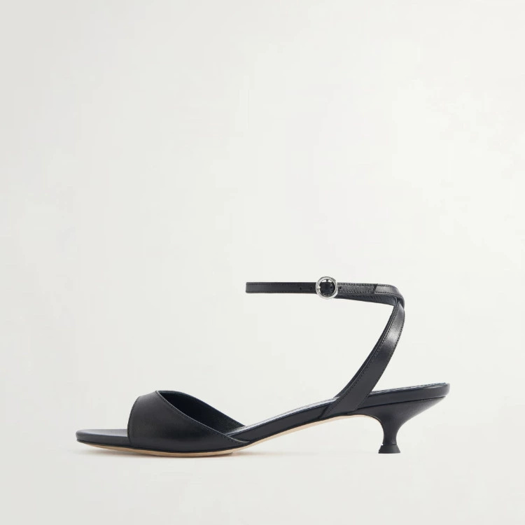 Kitten Heel Women - Sandales à talon chaton en cuir