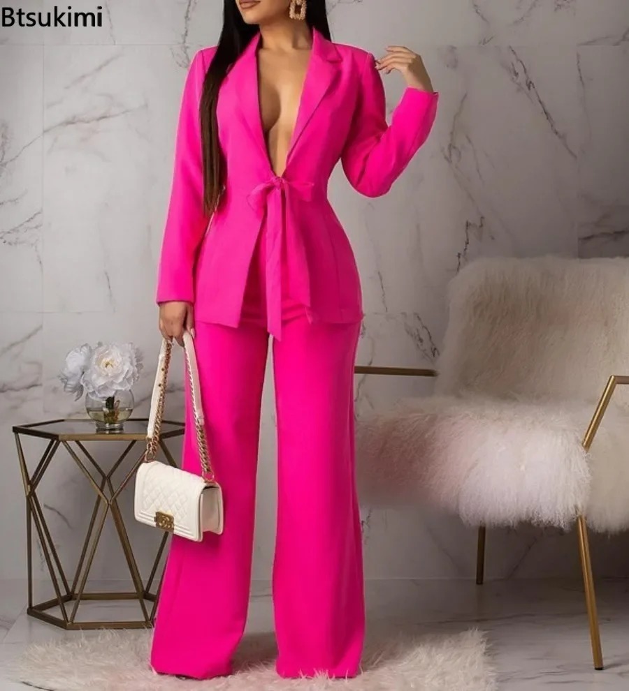 Nouvel ensemble tailleur-panta - Women Formal Wear With Tie avis et prix