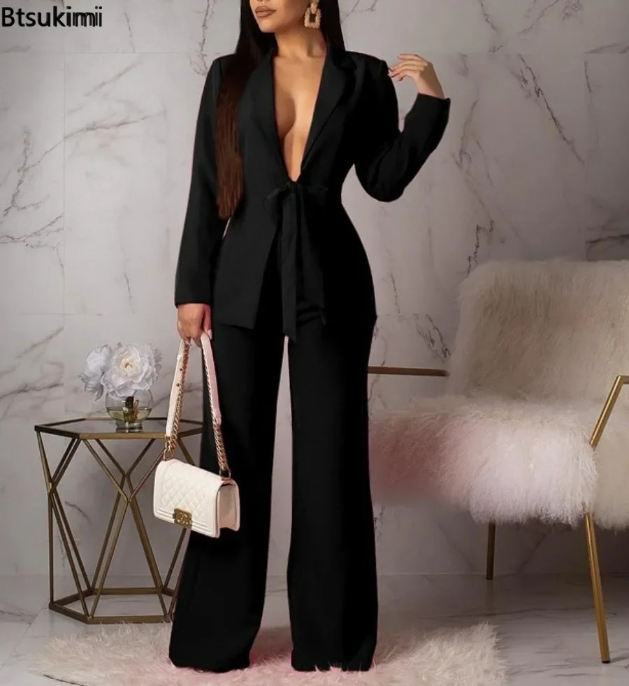 Nouvel ensemble tailleur-panta - Women Formal Wear With Tie avis et prix