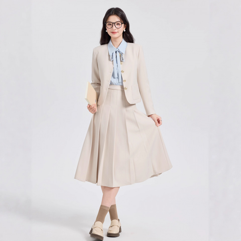 Ensemble de costume court gris - Women Formal Wear For Interview avis et prix