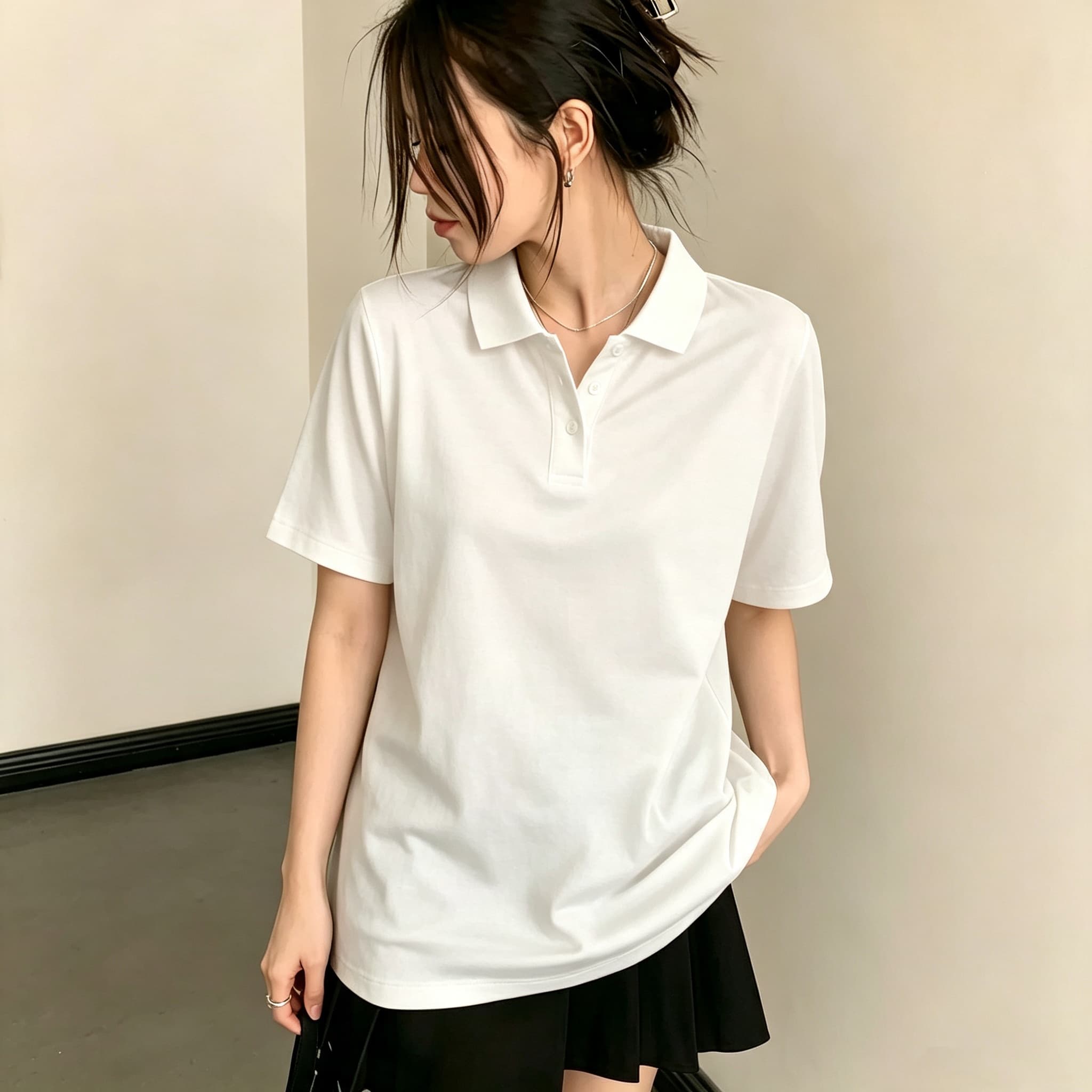 Polo de golf oversize polyvale - Edgy Formal Wear Women avis et prix