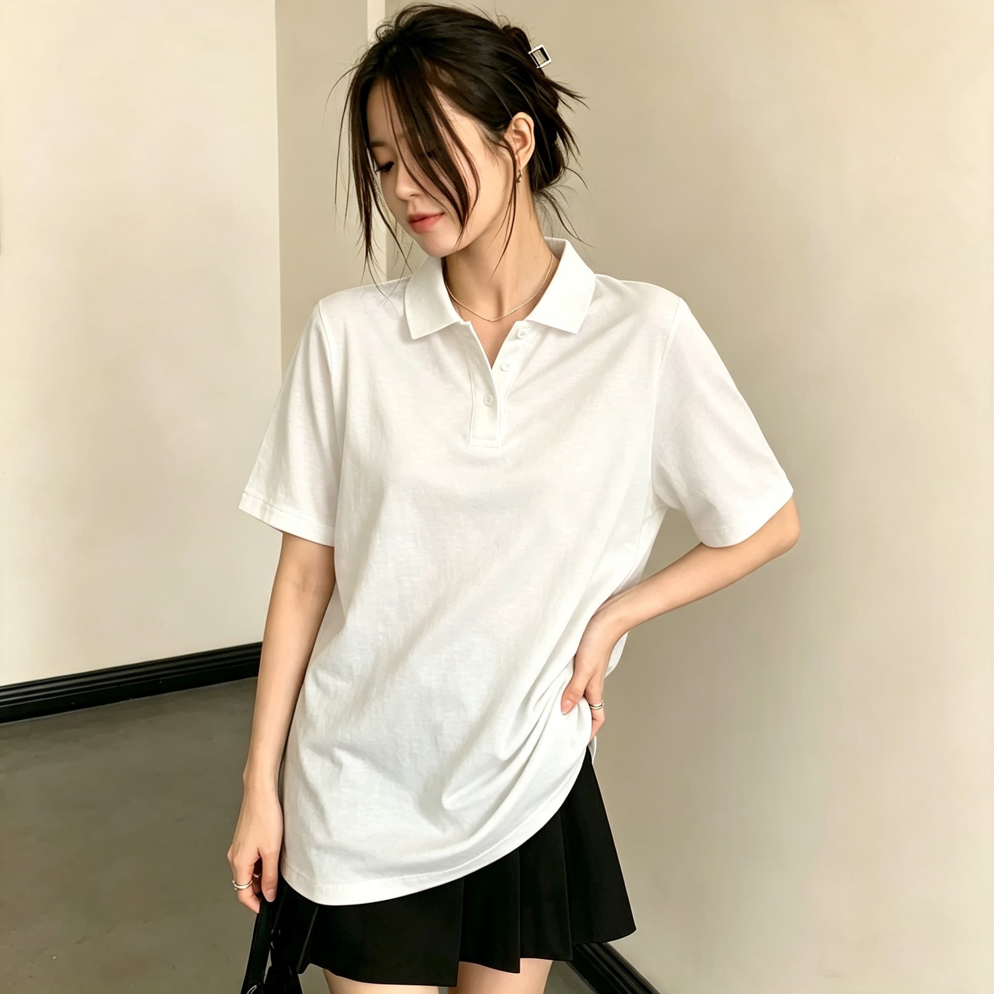 Polo de golf oversize polyvale - Edgy Formal Wear Women avis et prix