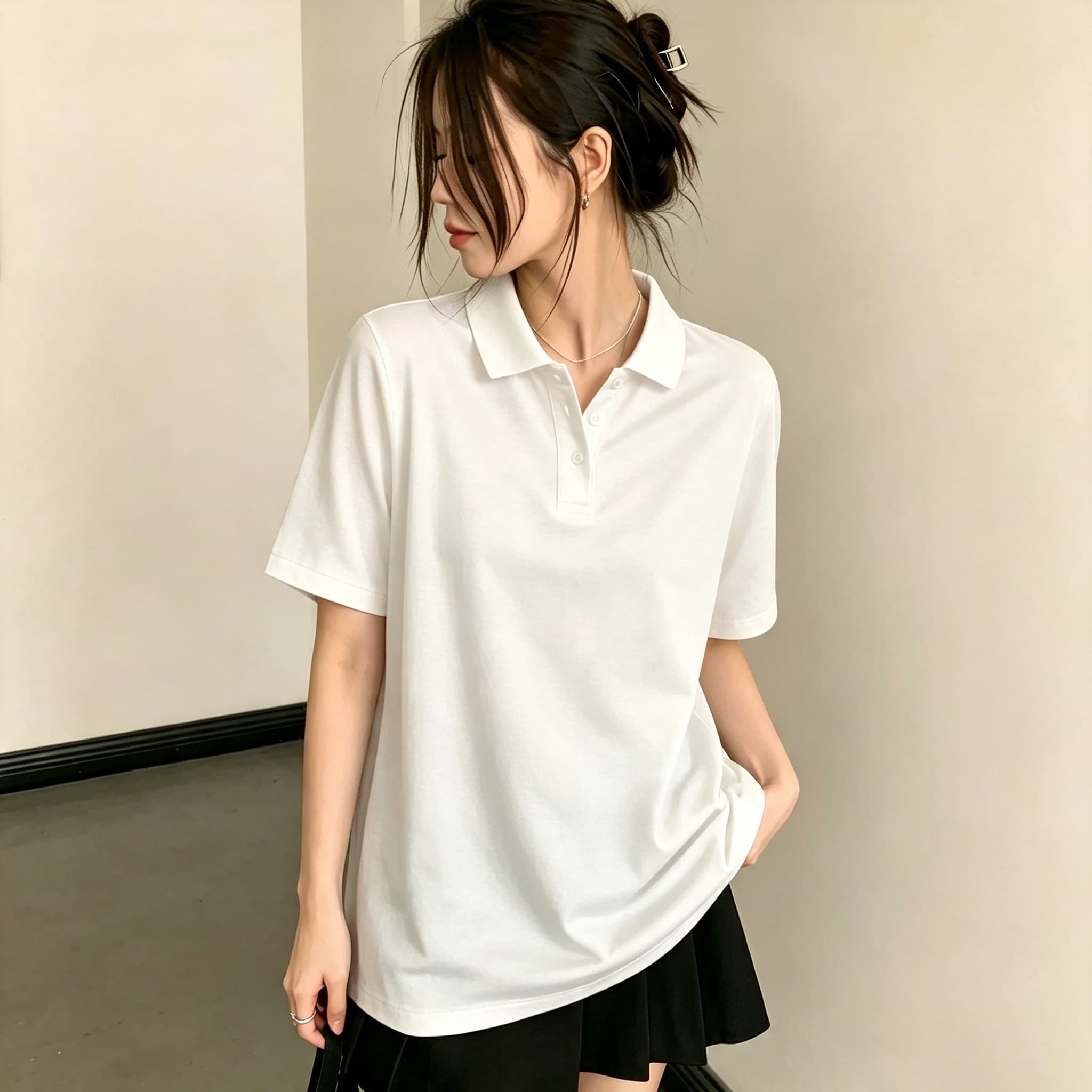 Polo de golf oversize polyvale - Edgy Formal Wear Women avis et prix