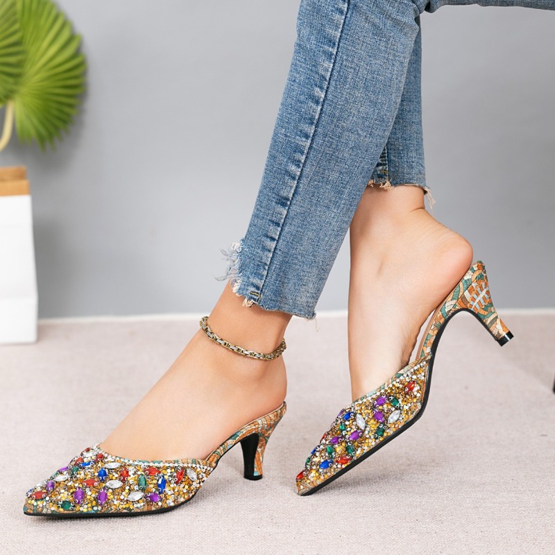 Pantoufles de luxe à talons ch - Kitten Heel Women avis et prix