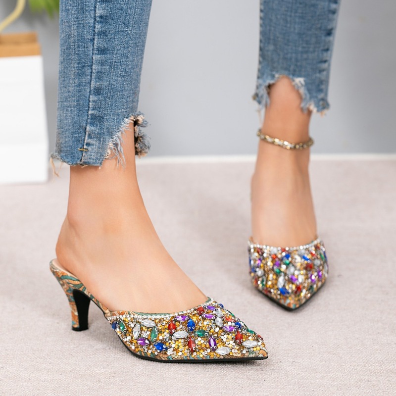Pantoufles de luxe à talons ch - Kitten Heel Women avis et prix