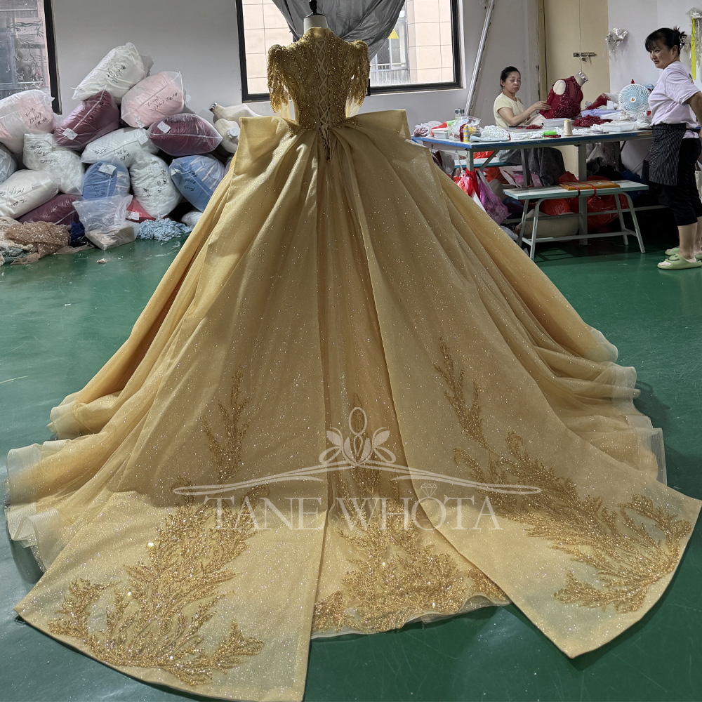 Robe de soirée élégante, col e - Yellow Formal Wear Women avis et prix