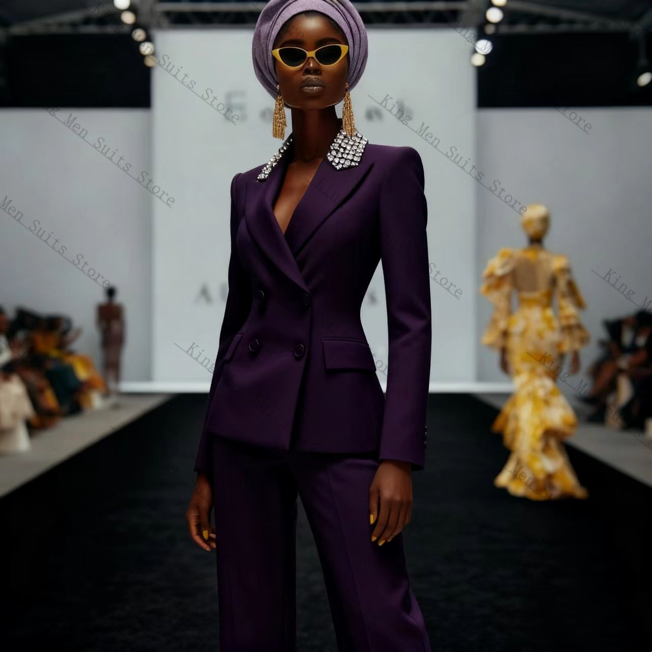 Cristaux de luxe femmes costum - Women'S Formal Wear Wedding Guest avis et prix