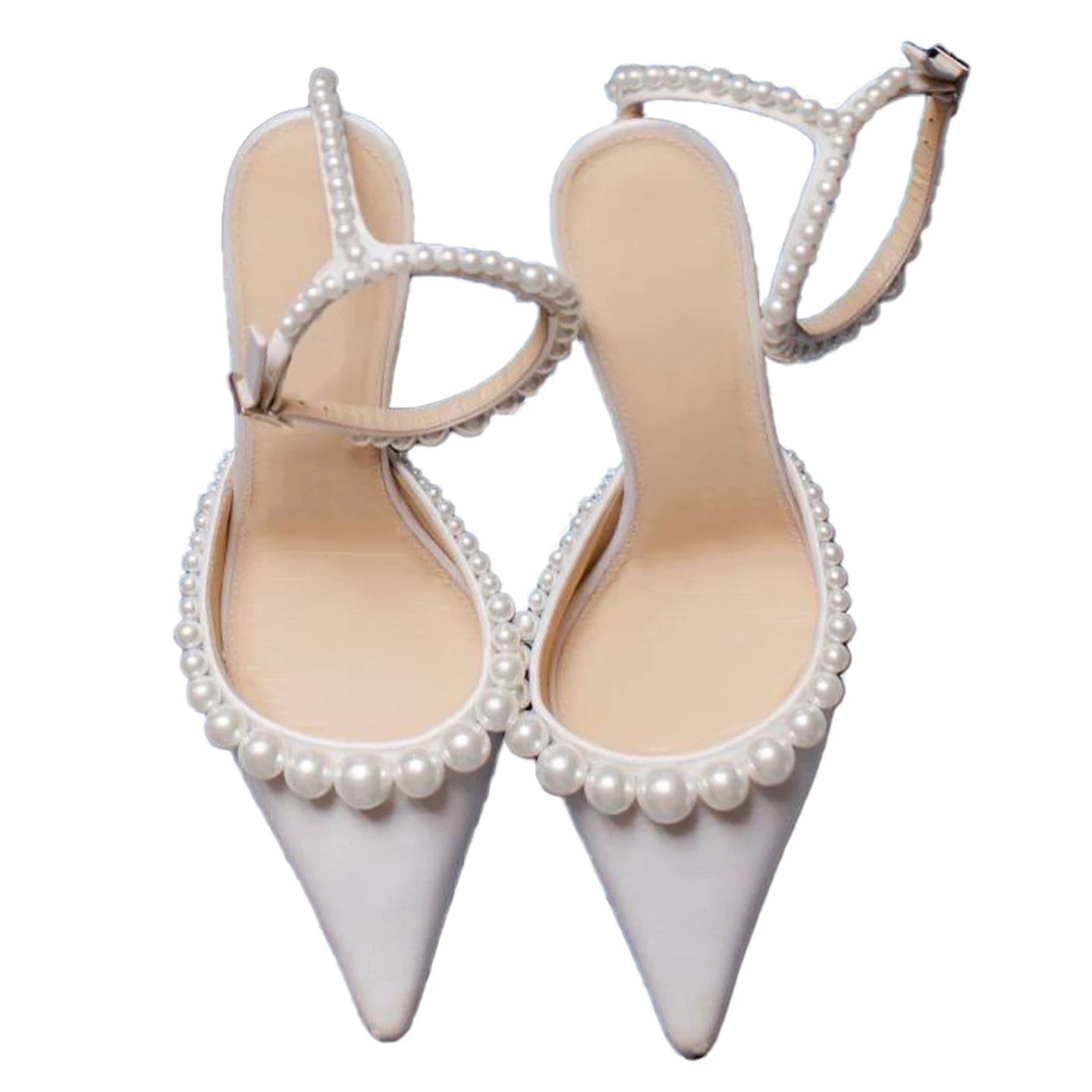 Escarpins blancs en cuir à tal - Kitten Heel Women avis et prix