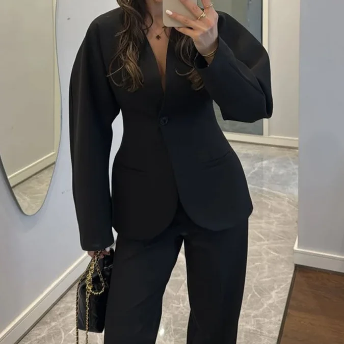 Nouvel ensemble pantalon et ve - Women Formal Wear With Tie avis et prix
