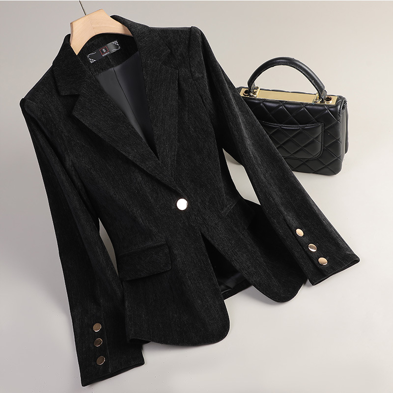 Blazer en velours jaune or pou - Yellow Formal Wear Women avis et prix