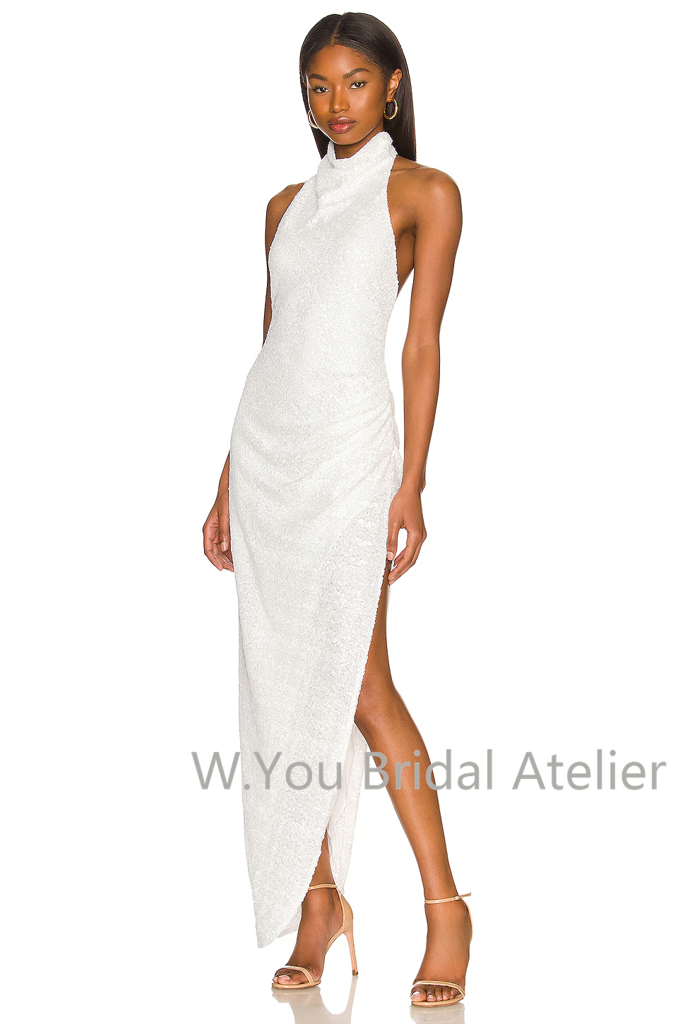 Robes de soirée blanches à col - Women'S Formal Wear Wedding Guest avis et prix