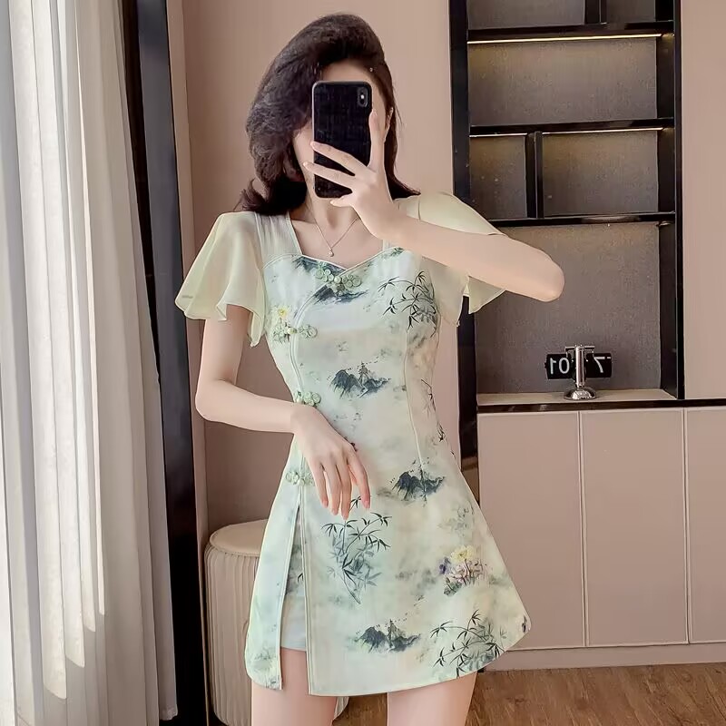 Ensemble deux pièces Cheongsam - Women Formal Wear For Office avis et prix