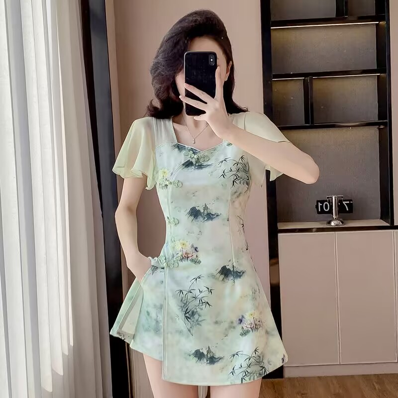 Ensemble deux pièces Cheongsam - Women Formal Wear For Office avis et prix