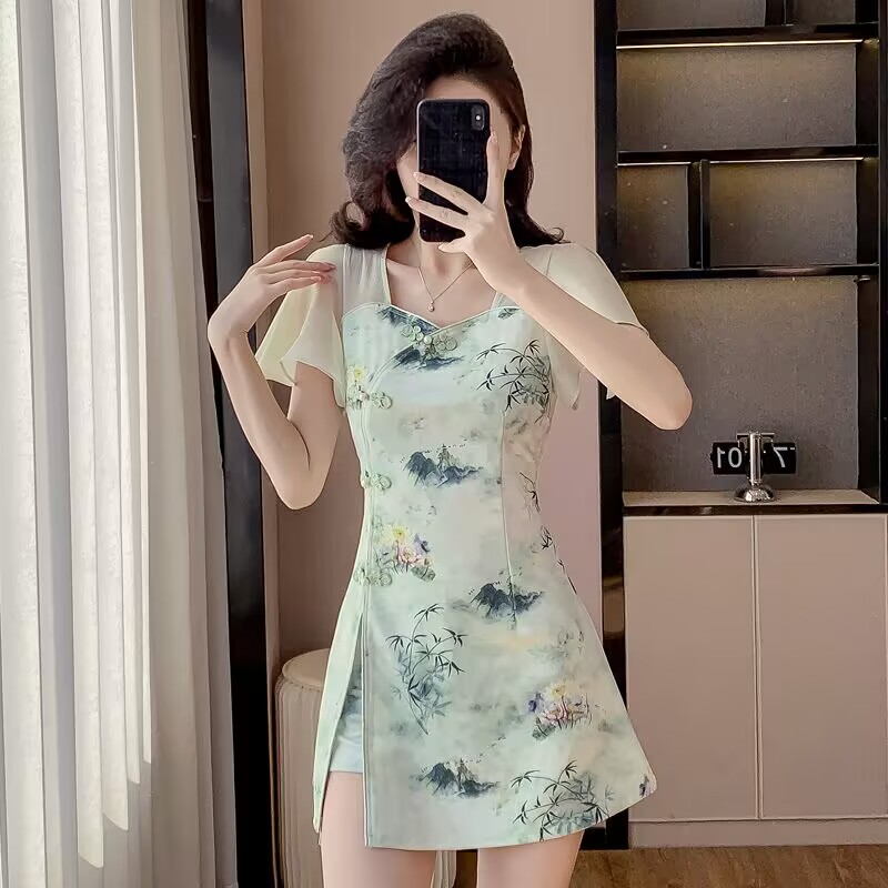 Ensemble deux pièces Cheongsam - Women Formal Wear For Office avis et prix