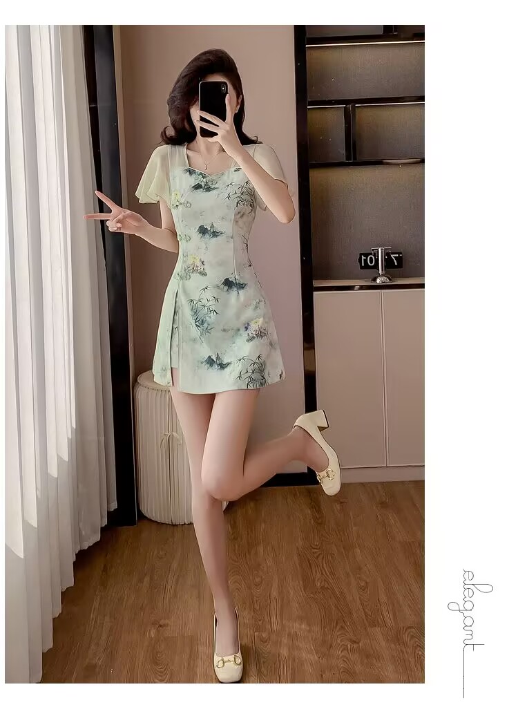 Ensemble deux pièces Cheongsam - Women Formal Wear For Office avis et prix