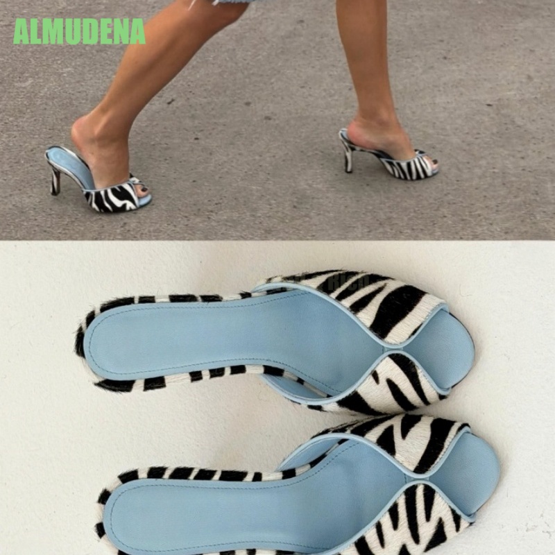 Mules à talon chaton imprimé z - Kitten Heel Women avis et prix