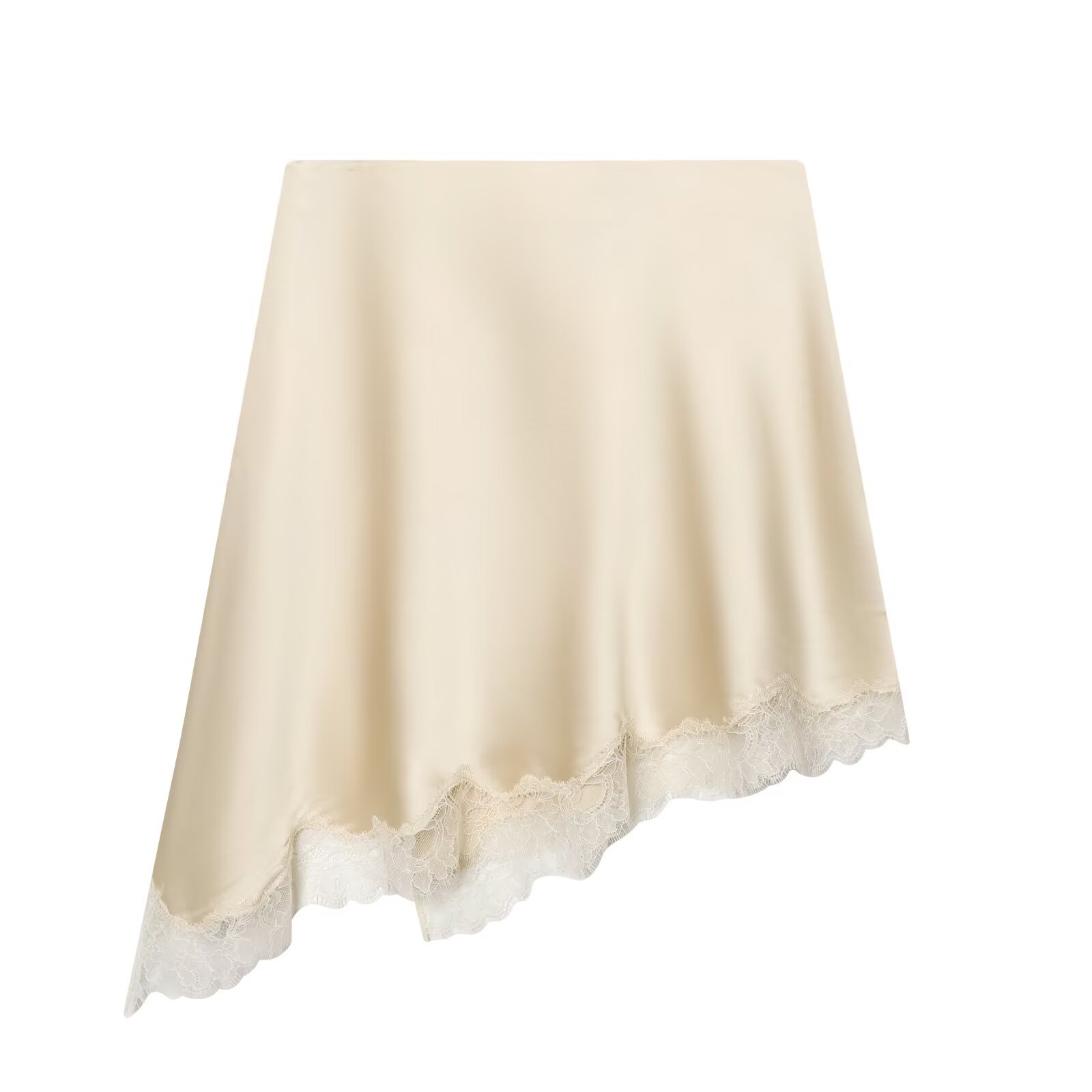 Jupe élégante en satin beige p - Yellow Formal Wear Women avis et prix