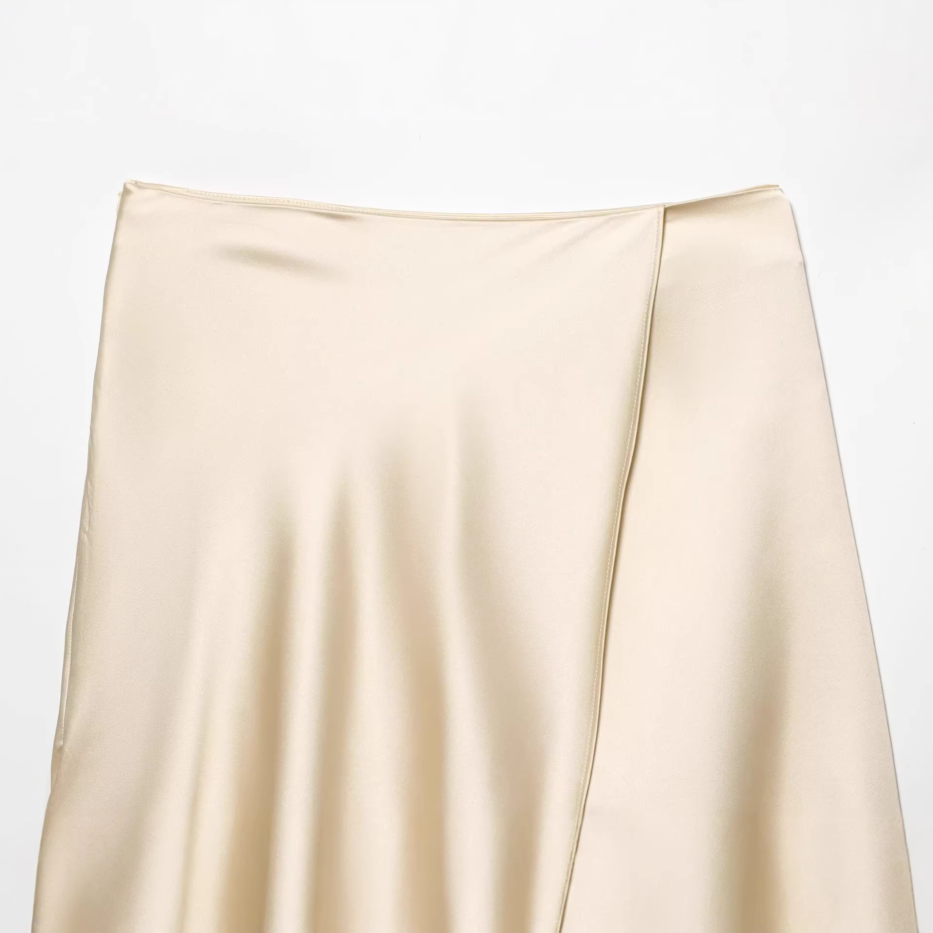 Jupe élégante en satin beige p - Yellow Formal Wear Women avis et prix