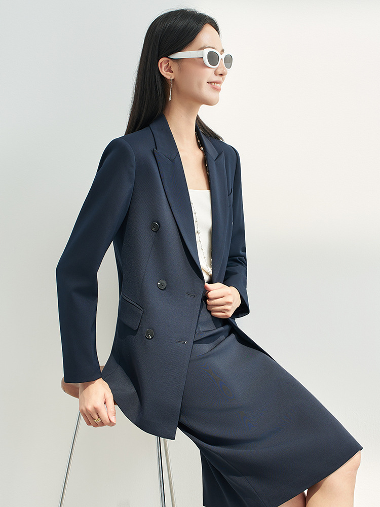 Costume jupe professionnel ble - Women Formal Wear For Interview avis et prix