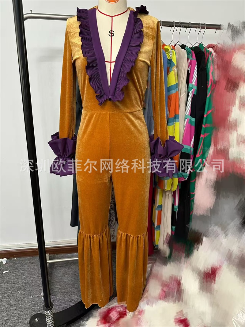 Combinaison Femme en Velours J - Yellow Formal Wear Women avis et prix