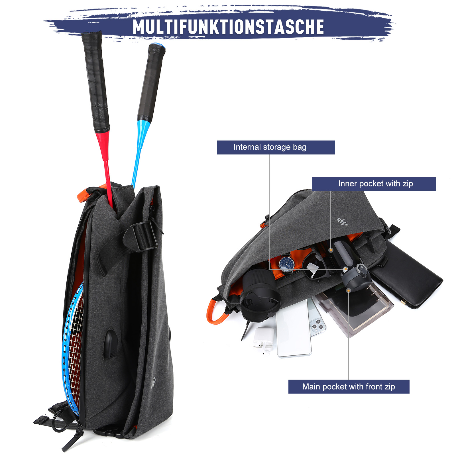 Sac de poitrine pour homme, sa - Structured Handbag Work avis et prix